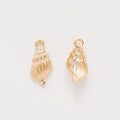 Small Spiral Seashell Charm Pendants in Eight Finishes view 11