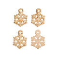 Openwork Snowflake Metal Charm in 5 Distinct Finishes for Jewelry Making view 8