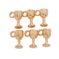 Miniature Goblet Metal Charms in Four Metallic Finishes view 9