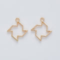 Open Star Frame Metal Charms in 4 Pictured Finishes view 9