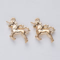 Leaping Unicorn Charm in 6 Metal Finishes for Jewelry Making view 9