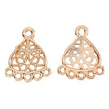 Filigree Teardrop Chandelier Connectors In Four Finishes view 9