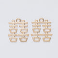 Double Happiness Symbol Metal Charm in Seven Pictured Finishes view 11