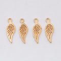 Small Single Wing Metal Charms in Six Finishes for Jewelry Making view 9