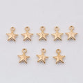 Solid Five-Point Star Metal Charm for Jewelry Making in 3 Visible Finishes view 7