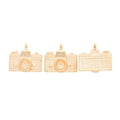 Detailed Retro Camera Metal Charms in Five Finish Options view 9