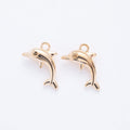 Vintage Finish Metal Leaping Dolphin Charms in 5 Style Options view 8