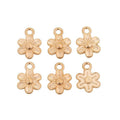 Five-Petal Flower Metal Charms in Seven Finish Options view 11