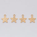 Engraved Message Star Metal Charm for Jewelry Making in 5 Visible Finishes view 10