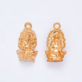 Seated Ganesha Metal Charm in Six Reflective Finishes view 10